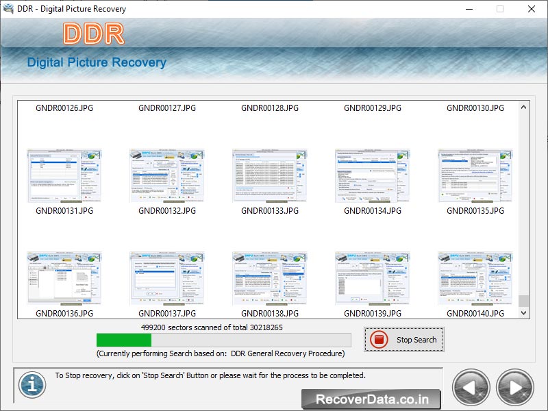 Disk Pictures Recovery screenshot