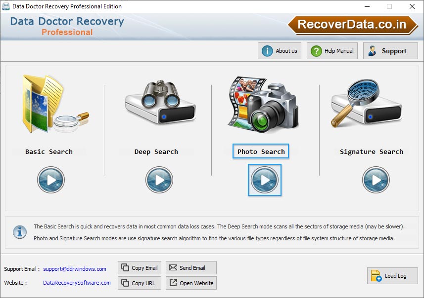 Select any one Searching Mode