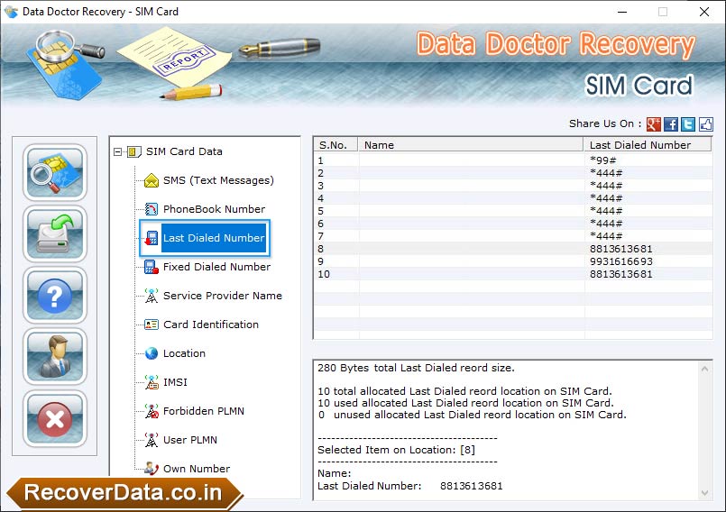 Select SMS (Text Messages) 